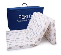 PEKITAS Colchón De Viaje Plegable Bebé Cuna 60x120 cm Altura 6 cm Lavable