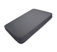PEKITAS - Colchón minicuna 50 x 75 cm,Funda 3D Erogonómico Transpirable Antiahogo con Cremallera Lavable, Interior Espuma Blanca Funda Gris,Fabricado en España