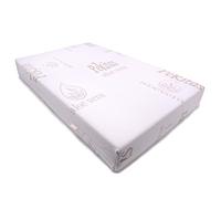 PEKITAS - Colchón minicuna 50 x 75 cm,Funda Tejido AloeVera Ergonómico Transpirable Antiahogo con Cremallera Lavable, Interior Espuma Blanca,Fabricado en España