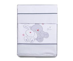 PEKITAS Juego De 3 Piezas De Sábanas Finas para Coche/Capazo/Carrito 40X80 CM 100% Algodón Hecho EN Portugal(Funda Almohada + Sabana + Bajera con Goma, Friends Blanco)