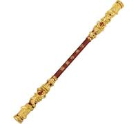 PEKJDS Mitos Negros: Armas Wukong bronzecloud Ruyi bastón Artes Marciales Bo bastón colección de Juegos Sala de Juegos Mochila Decorativa Regalo Colgante (Golden)