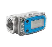 PEKKA Medidor de Flujo de Turbina Digital de 1,5 Pulgadas, Medidor de Flujo de Agua de Combustible con Pantalla LCD, Medidor de Flujo para Agua de Gasolina de Queroseno DiéSel