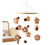 PEKMAR Móvil para Cuna, Móviles Modernos para guardería, Carrusel de Cuna para bebés, niños y niñas de 0 12 Meses, Apto para Cuna, Cochecito, Asiento de automóvil, Incluye Flores de Colores