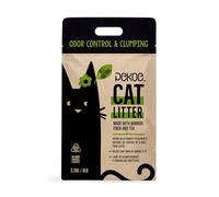 PeKoe Arena para gatos totalmente natural con control de olores y aglomeración con bambú y té, bolsa de 6 libras (paquete de 1)