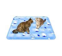 Pekoluta Alfombrilla Refrigerante Perros,Alfombrilla Portátil y Plegable para Mascotas - Colchoneta de Verano para Gatos,para Verano, Interior, Exterior, Coche, Terraza, Viaje, Jaula, Balcón
