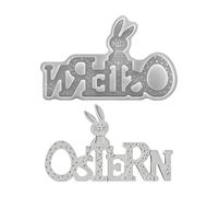 Pekoluta Moldes de Pascua | Plantilla de Letras en Inglés para la Pascua,Molde De Conejito | Para Cera Arcilla Fiesta Cumpleaños Estantería Decoración para el Hogar y Celebración