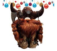 Pekoluta Peluche De Gnomos Viki-ngos | Muñeca De Gnomos Muñeca De Gnomo Guerrero Vikingo | Adornos De Gnomo Vikingo | Decoración De Jardín De Muñecas De Gnomo Nórdico Hecha A Mano