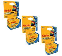 Pel cula de impresi n a color Kodak Ultramax 400, 36 exposiciones, 35 mm, DX 400, 135-36 (108 im genes), paquete de 3, b sica