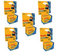 Pel cula negativa en color Kodak 603 4078 Ultramax 400 (ISO 400), 35 mm, 36 exposiciones, paquete de 5