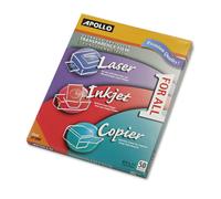 Pel cula transparente multiuso Apollo C/O Acco World de 8-1/2"" x 11"" (caja de 50)