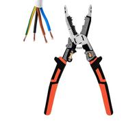 Pelacables - Alicates de engarzado multifuncionales, pinzas de pelado y cortacables eléctricos | Herramienta de pelado manual ergonómica, pequeña pinza para crimpar para redes automotrices, hogar