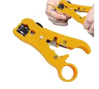 Pelacables Coaxiales - Herramienta De Pelacables | Herramienta De Preparación Universal, Pelacables | Equipo De Preparación Multifuncional Preciso Y Rápido Para Cables De Red Y Coaxiales,