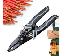 Pelacables de alambre,Pelacables Multifunción con Pinzas | Herramienta Electricista para Edificio Renovación Hogar Mantenimiento Motor
