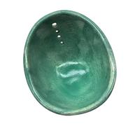 Pelacables de cilantro de cerámica natural, herramienta de cerámica hecha a mano, adecuada para pelar y moler eficientemente en la cocina, herramienta decorativa de cilantro de cocina