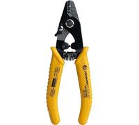 Pelacables de fibra óptica con tres agujeros JIC-375 de Jonard con mango de TPE, 15 cm de largo