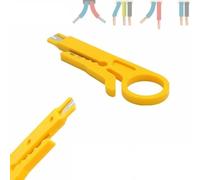 Pelacables de red y juego de herramientas de alambre Ethernet, 10 piezas de par trenzado UTP STP Punch Down Block Tool y alicates de conector modular para terminación Cat5, Cat5e, Cat6