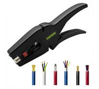 Pelacables Electricista Profesional,Pelador de Cables Automático,Pela Cables de Electricidad con Mordazas Autoajustables,Para Instalaciones Eléctricas,Automoción y Electrónica(AWG 32-7/0.03-16mm²)