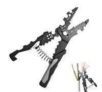 Pelacables eléctrico - Alicates de precisión 25 en 1 resistentes - Pelacables automáticos herramientas manuales - para terminales de construcción automotriz, crimpado, corte, sujeción y envoltura