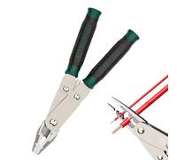 Pelacables eléctrico | Pinza de crimpar de nariz de acero inoxidable - Alicates cortacables multifuncionales | Para cortar y extraer cables de aluminio y cobre para tomas de circuitos, instalaciones