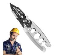 Pelacables eléctrico | Tijeras de corte 28 en 1 multiusos para corte | Herramienta pelacables y cortador de cables - para las operaciones de, enrollado, apriete, cizallado, crimpado, división y pell