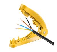 Pelacables - Herramienta para pelar cables | Alicates de agarre ergonómico antideslizante cortador de perforación para categoría 5 6 líneas UTP teléfono computadora, cumple con los estándares de