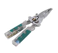 Pelacables multifuncional, probador de voltaje plegable, alicates eléctricos para mantenimiento y cableado automotriz, compacto de acero CRV