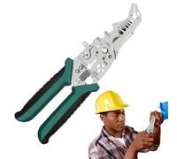 Pelacables para Electricista | Crimpadora De Codo Para Cable - Alicate De Corte De Precisión De Alambres,para Taller de Reparacion Electricista Industrial Residencial y Garaje