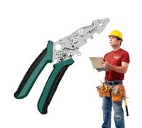 Pelacables - Pinza de codo para crimpar cables, pinza eficiente para alambre y crimpado - para taller, reparaciones, coches, edificios industriales y domésticos, garaje