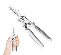 Pelacables,Tijeras y Alicates para Cables de Alta Resistencia Multifuncionales - Tijeras de Crimpar Cables,para Electricista, Coche, Hogar, Electricidad, Industrial, Construcción