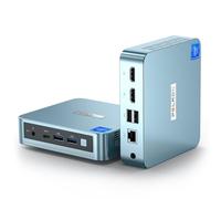 PELADN Mini PC, Intel N100 (hasta 3.4 GHz), 8 GB DDR4/256 GB SSD, tipo C/Dual HD, mini computadora de escritorio, 4K/60Hz triple pantalla USB 3.0/BT4.2/WiFi, mini computadoras para el hogar y negocios