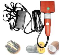 Pelador automático de coco y raspador de caña de azúcar, cortador de verduras multifuncional con cubierta protectora para una preparación rápida y eficiente de alimentos