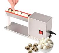 Pelador automático de huevos de codorniz, 28 W, 25 kg/h, removedor de huevos comercial de baja rotura con tubo de grado alimenticio para cocina de restaurante