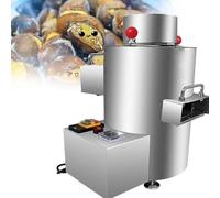 Pelador CastañAs Acero Inoxidable,Pelador EléCtrico Profesional De CastañAs,0,5-2,5 Kg/Vez,12 Cuchillas, Control Velocidad,Acero Inoxidable,No DañA Las CastañA,Para Uso DoméStico/Comercial(220V)