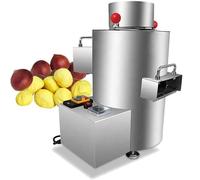 Pelador CastañAs EléCtrico Profesional, Pelador De CastañAs, 100 Kg/H, Acero Inoxidable, 12 Cuchillas, 0,5-2,5 Kg/Vez, 220 V/12 V, Peladora De Gran TamañO Para Restaurantes Y CafeteríAs(12V)