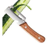Pelador Cocina Multifuncional - Herramienta Acero Inoxidable Con Mango Madera, Abrebotellas Integrado | Cortador Verduras Frutas Tomate Patata Zanahoria Calabaza Pepino, Utensilio Hogar Práctico, Prep