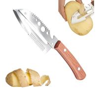 Pelador De Acero Inoxidable Con Escamador De Pescado Mango Ergonómico