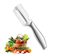 Pelador de acero ydable, eliminación portátil con abrebotellas | raspador de verduras | Para frutas, patatas, limón, hogar, interior, viaje, hombre, mujer, adulto