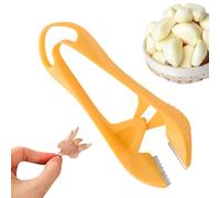 Pelador de ajos - Herramienta de 5,12 pulgadas | Acero Inoxidable 304 PP - Pelador ergonómico para pelar ajos sin olores, protegiendo las uñas, ideal para la cocina diaria