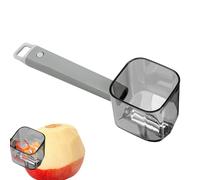 Pelador de cabeza única de acero inoxidable, pelador de frutas con caja de almacenamiento - Pelador de cabeza única,Pelador de patatas de cocina multifuncional para zanahorias, manzanas, pera