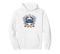 Pelador De Cangrejos Cangrejo Azul Festin Temporada del Sudadera con Capucha