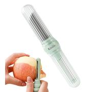 Pelador de Cocina - Acero Inoxidable 2 En 1 Cortador Utensilios De Cocina,Herramienta Para Pelar Patatas Y Cortar Frutas,para Patata, Zanahoria, Uva, Granada, Hogar, Viaje, Acampada, Picnic y Restaura