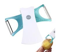 Pelador De Cocina - Pelador De Verduras De Acero Inoxidable De Doble Punta | Mango Antideslizante Ergonomico Y Eje Giratorio | Para Preparar Ensaladas Comer Sano Y Cocina Diaria