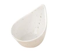 Pelador de col rizada de cerámica - Taza de preparación de verduras | 13 x 9 x 9 cm con diferentes tamaños de agujero, utensilio de cocina de cerámica blanca y azul para preparación de cocina