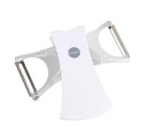 Pelador De Frutas - Pelador de Hortalizas de Acero Inoxidable de Doble Extremo - Mango Antideslizante Ergonomico Y Eje Giratorio,Para Preparar Ensaladas Comer Sano Y Cocina Diaria