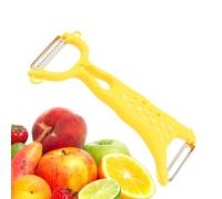 Pelador de frutas - Rallador de verduras de doble cabezal antideslizante | Pelador de cocina multifuncional, mango cómodo, herramienta profesional para patatas, manzanas, verduras, hoja de acero inoxi