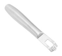 Pelador de limón de mano, pelador de cocina de cítricos de naranja de acero inoxidable, cuchillo de canal para rallador de cítricos, cortador de limón para naranjas y zanahorias (Plata)