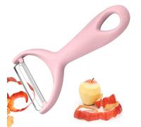 Pelador de manzanas; pelador de peras; pelador de frutas; pelador de verduras; pelador manual; utensilio de cocina; adecuado para pelar manzanas, peras, patatas, papaya, mango, pepino, rábano (rosa)