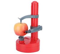 Pelador de patatas eléctrico, pelador automático de frutas, herramienta de cocina para naranja, Mango y limón (Roja)