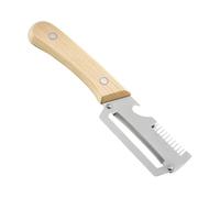 Pelador de Patatas, Set de 2 Utensilios: Cortador Multifuncional y Abrebotellas, Pelador de Pepinos con Abrebotellas, Viajes, Camping, Picnic, Exterior