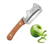 Pelador De Verduras - Cortador Y Rallador De Frutas | Pelador Verduras Frutas Con Mango Madera Y Abridor Botellas | para Ajo, Mango, Kiwi, Pera, Cocina, Preparación de Comida, Ensalada